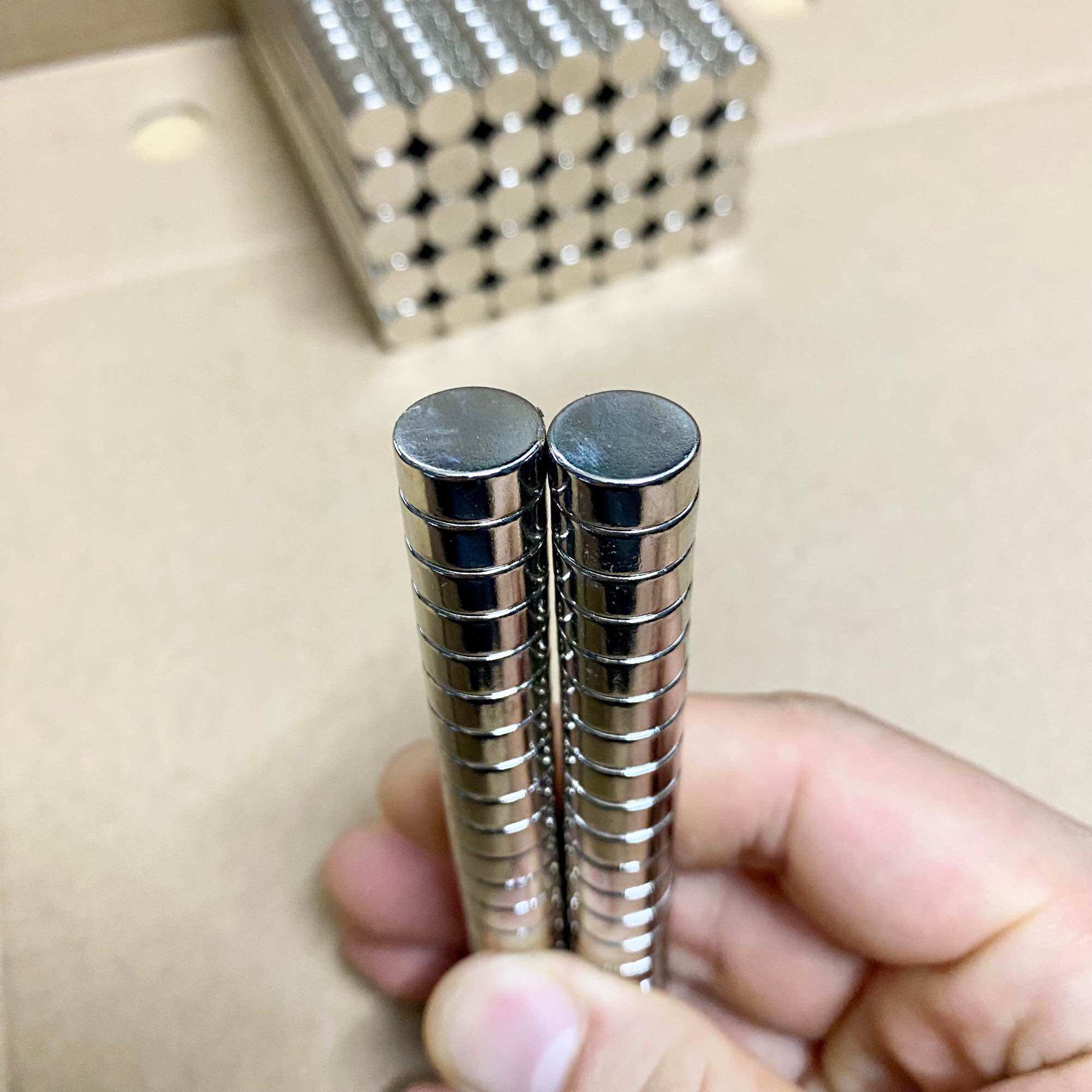 5 Viên Nam châm trắng D12x5mm lực hút siêu mạnh