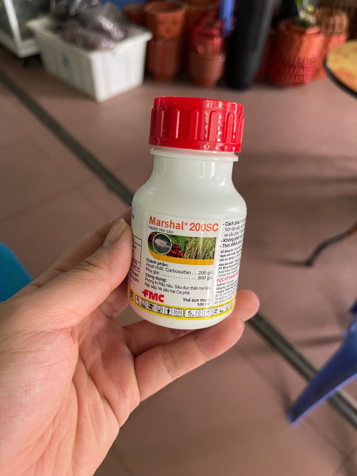 MARSHAL 200SC chai 100ml - rệp sáp, muội trắng, muội đen trên cây