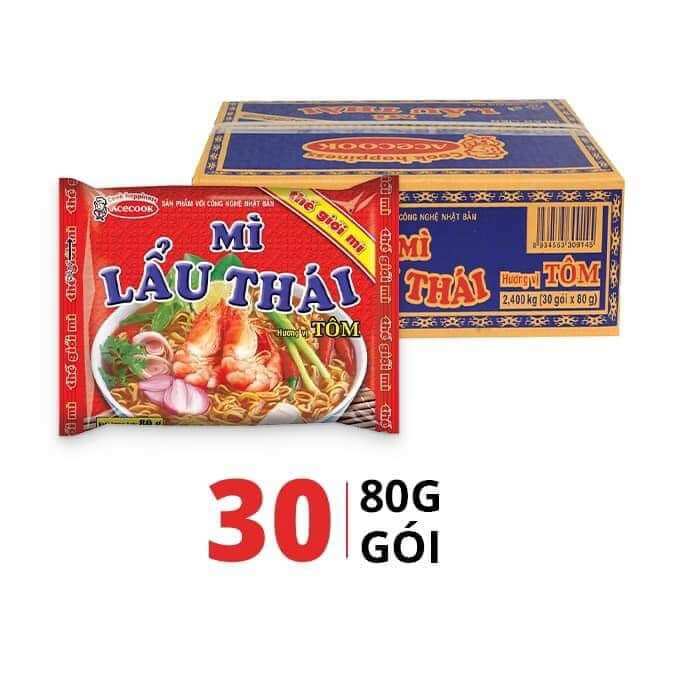 Mì Lẩu Thái Acecook ( thùng 30 gói/81g)