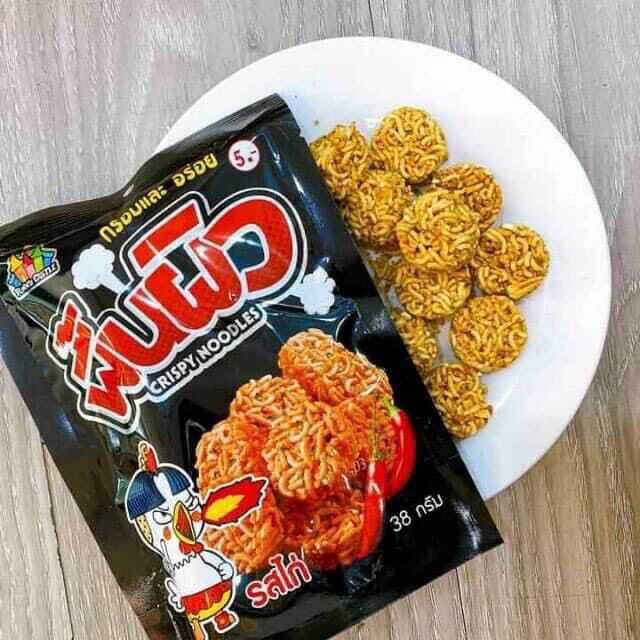 Snack mì gà viên giòn giòn cay cay túi 12 gói