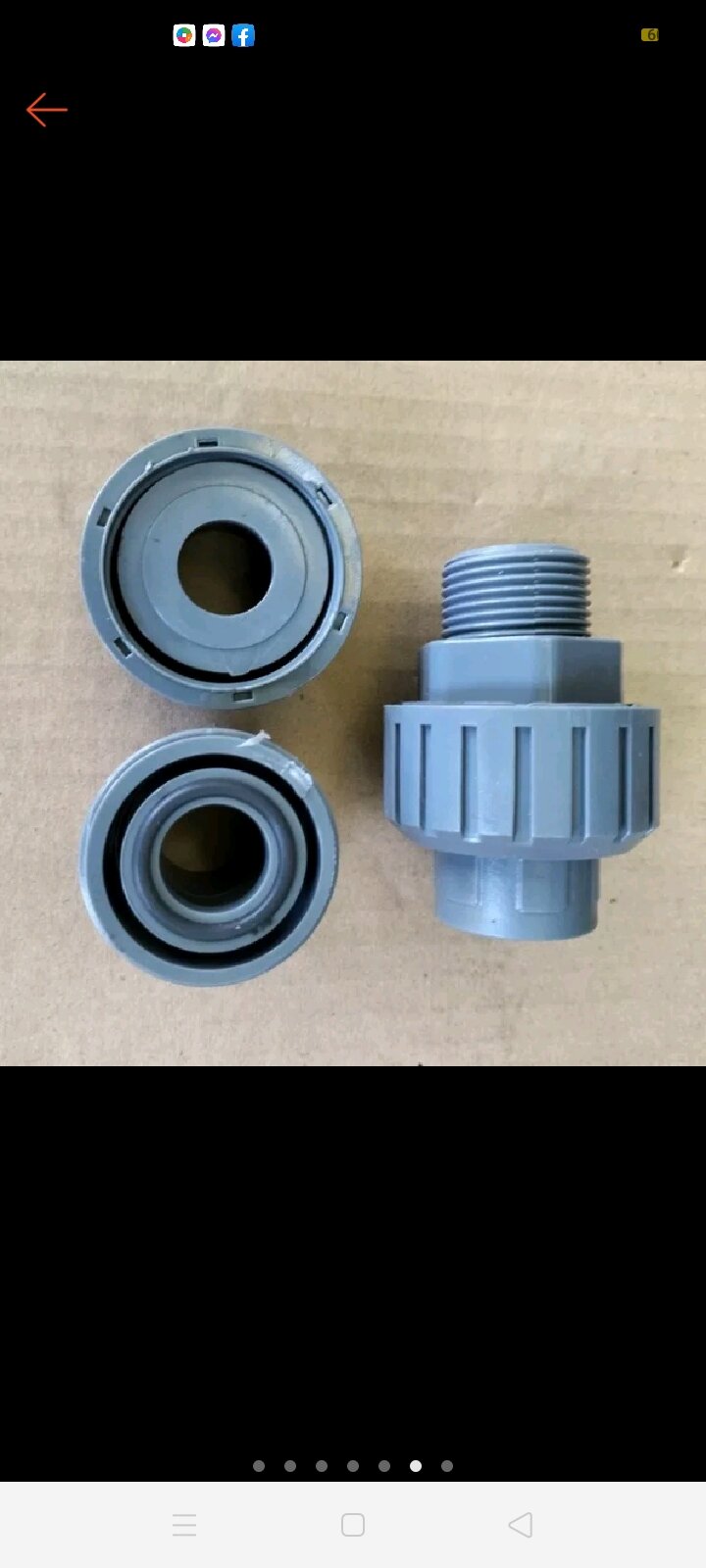 0Ren máy bơm liền rắc co(rắc co ren ngoài 34 ra ống pvc 27,34)
