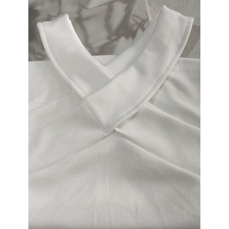Áo Thun Yếm Chéo Cổ Body