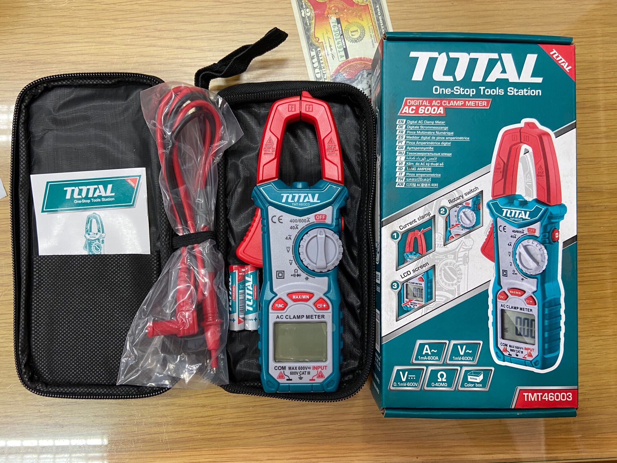 Ampe kìm đo AC điện tử Total TMT46003 ( nâng cấp từ mã TMT46002 )