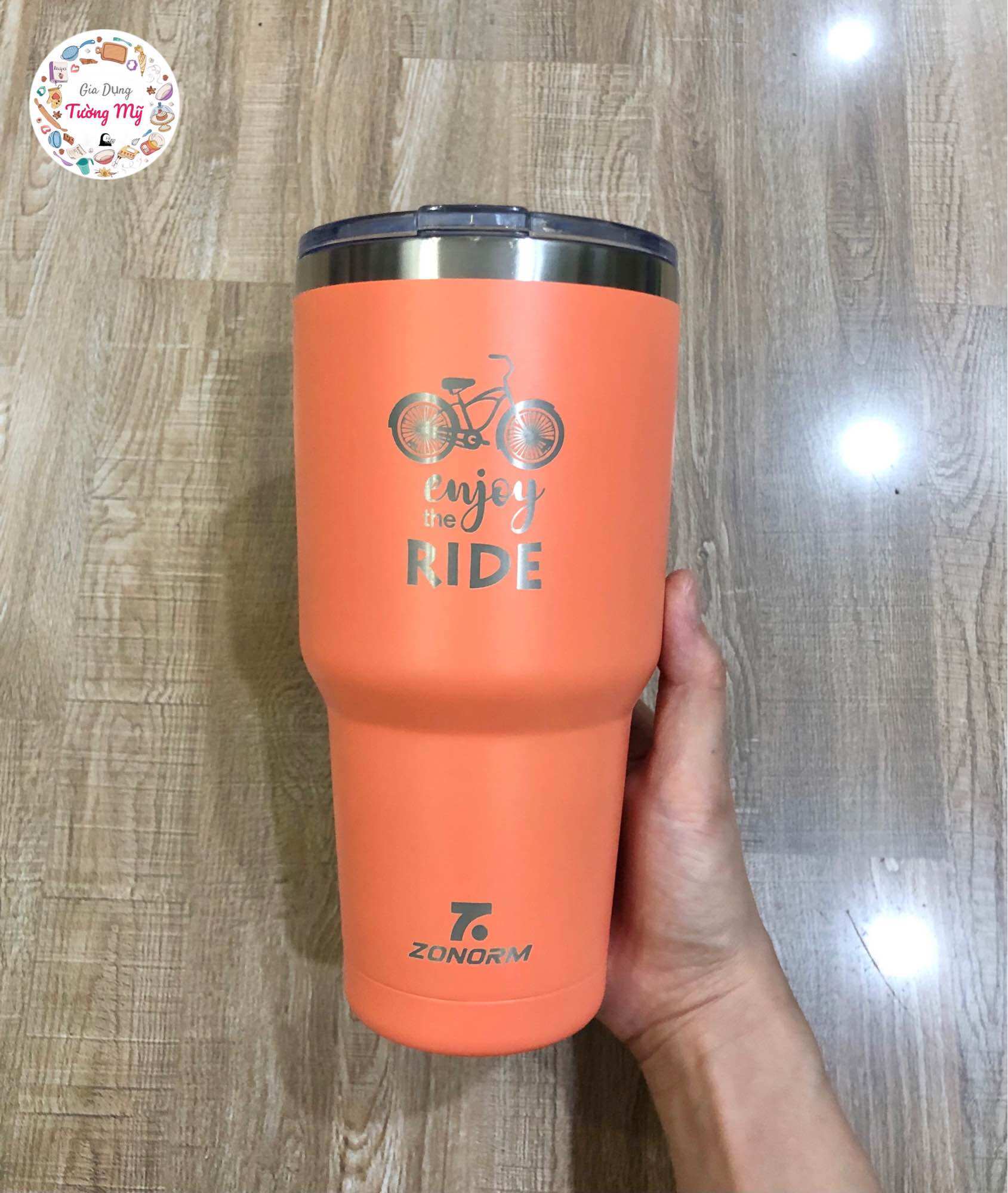 [Hàng Loại 1] Ly Giữ Nhiệt 900ml Inox 304 Sơn Nhám Cao Cấp Kèm Túi + 2 Ống Hút + Cây Rửa Ống Hút + Sticker 3D