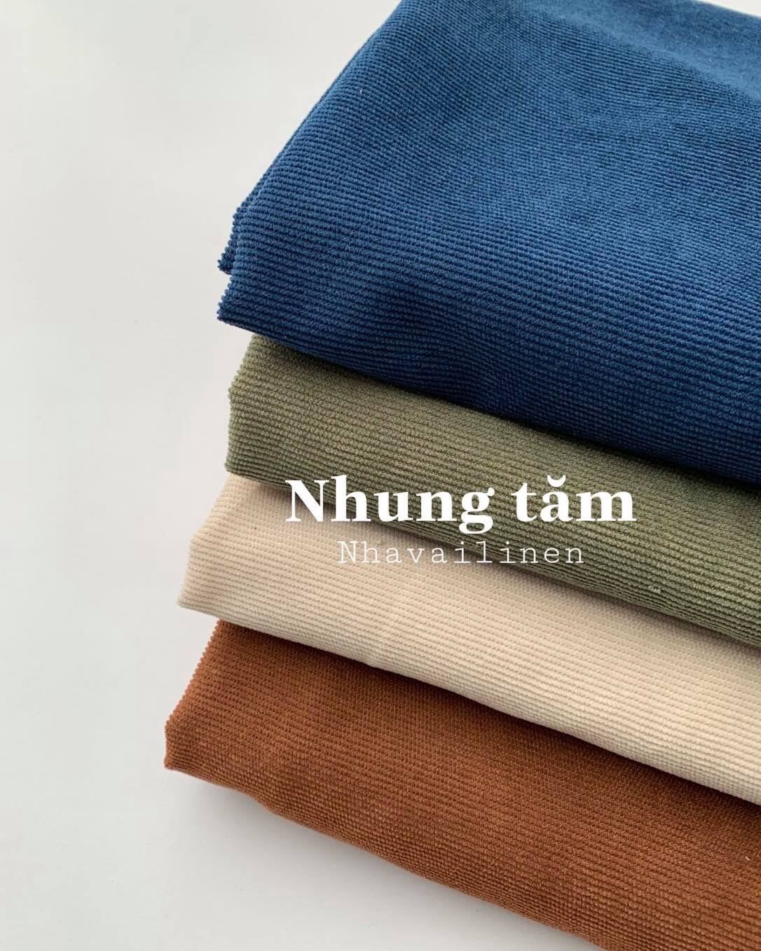 Vải nhung tăm trơn