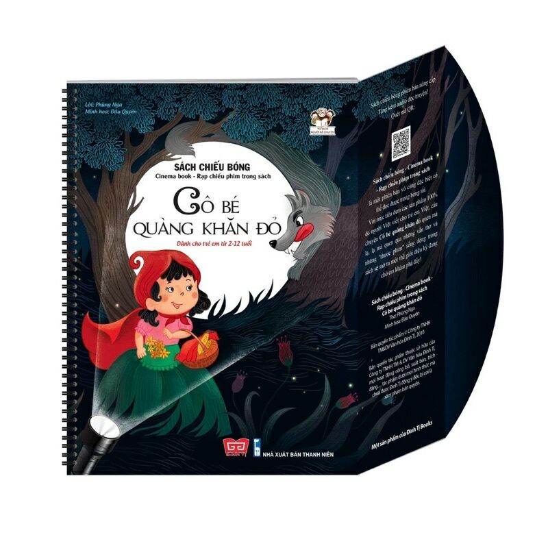 Sách chiếu bóng Đinh Tị - Cinema book - Rạp chiếu phim trong sách - Cô bé quàng khăn đỏ