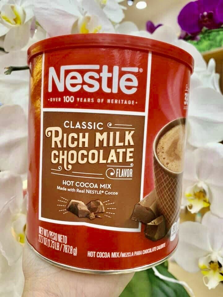 HSD 03 2023 Cacao Sữa Nestle Classic Rich Milk Chocolate 787.8g của Mỹ