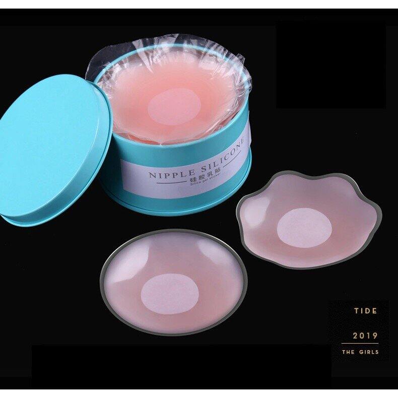 Hộp 10 miếng dán ngực Silicon dùng lại được nhiều lần