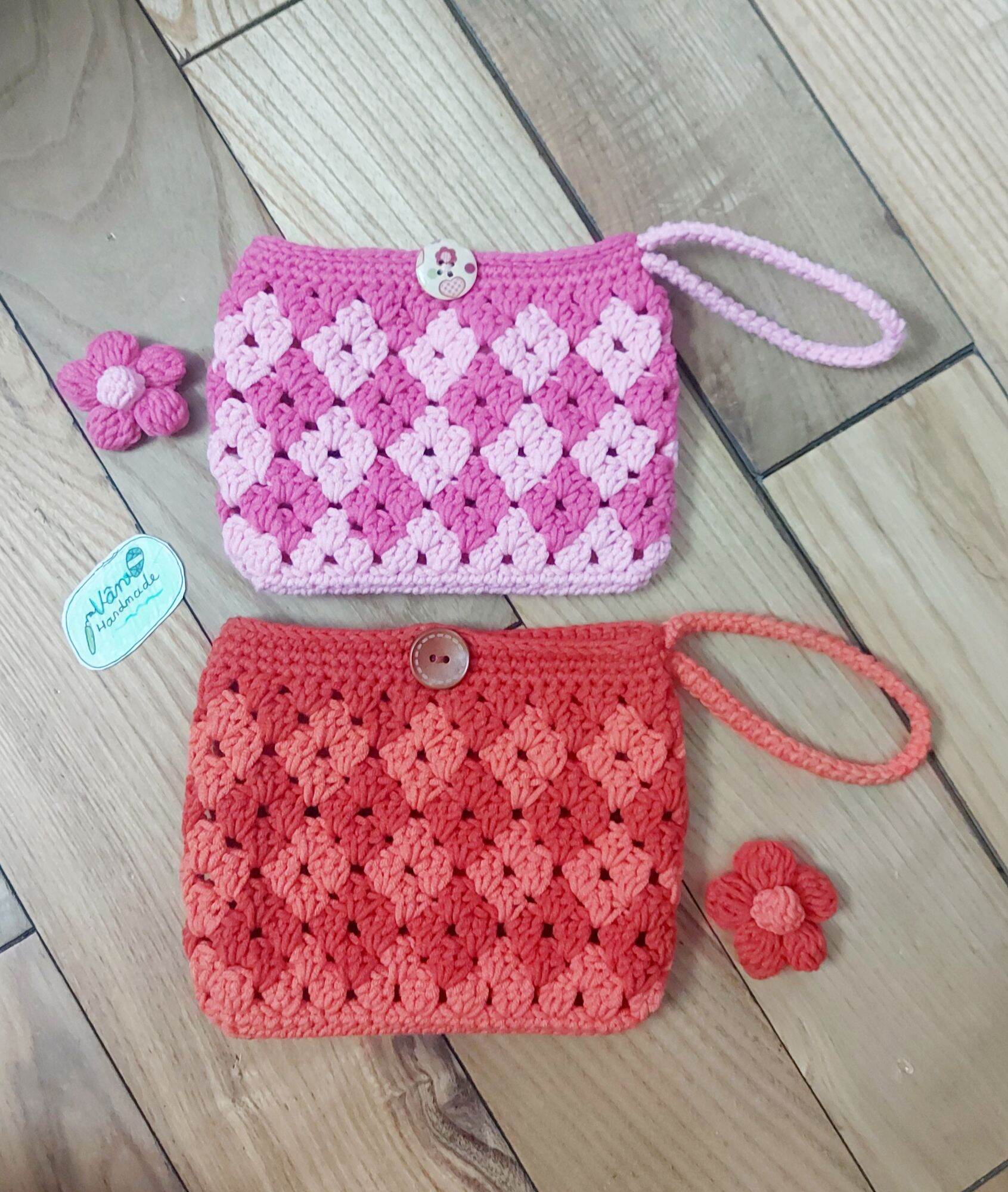 Ví len handmade cầm tay