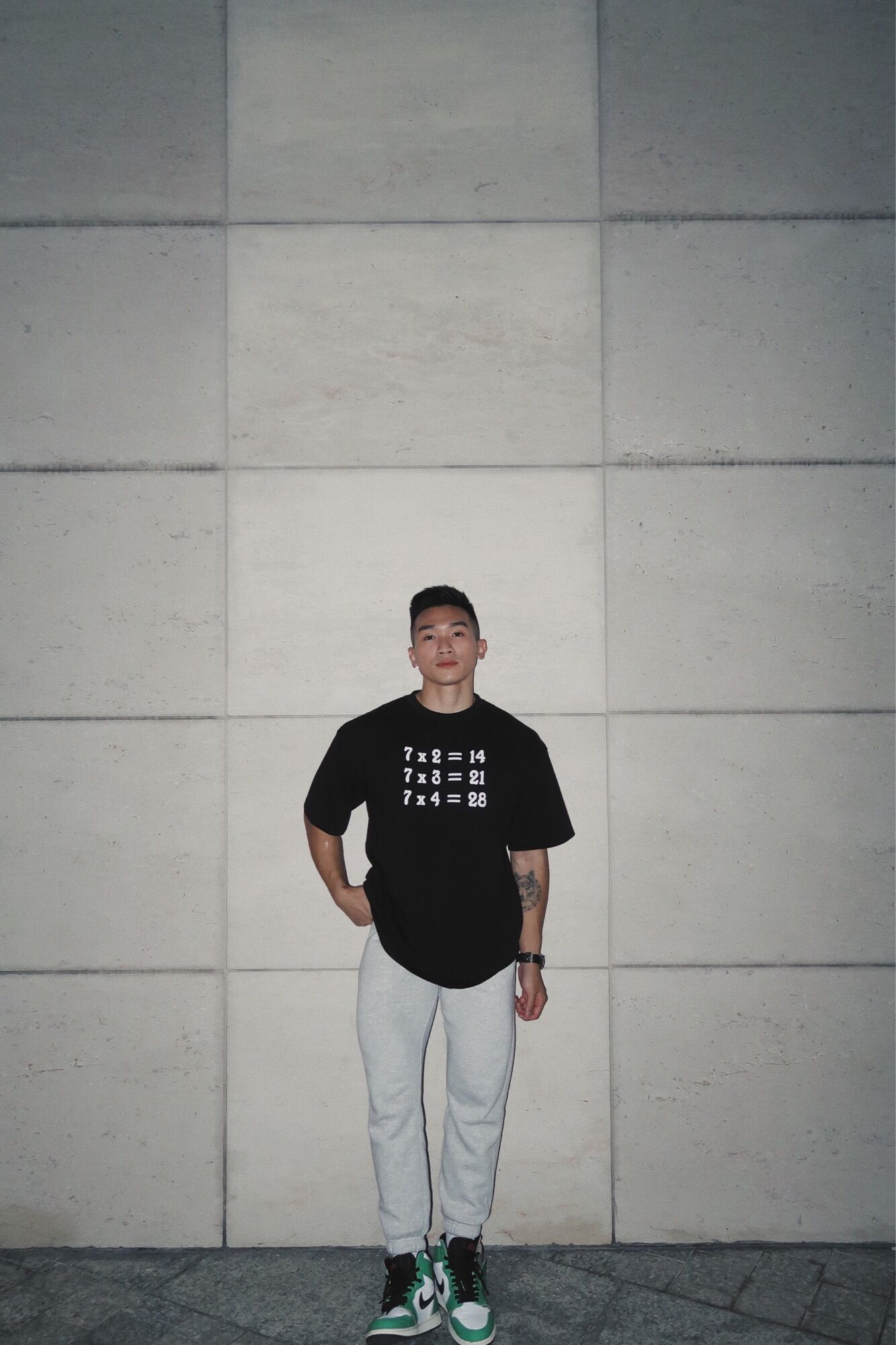 Áo thun Cotton Multipliseven Black Tee