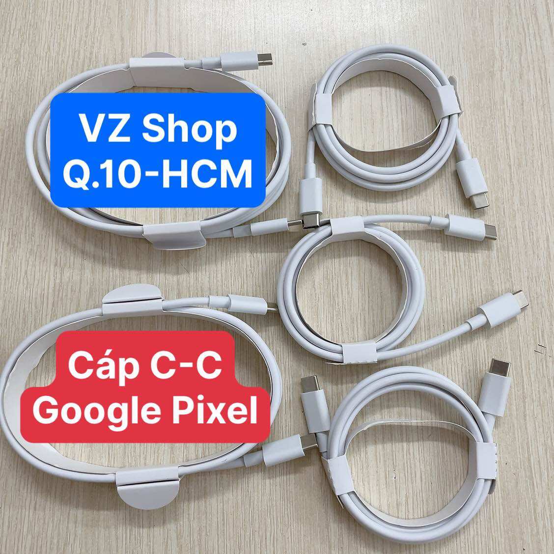 Chính hãng-Không hộp-Dây cáp sạc 2 đầu Type C-C Google Pixel
