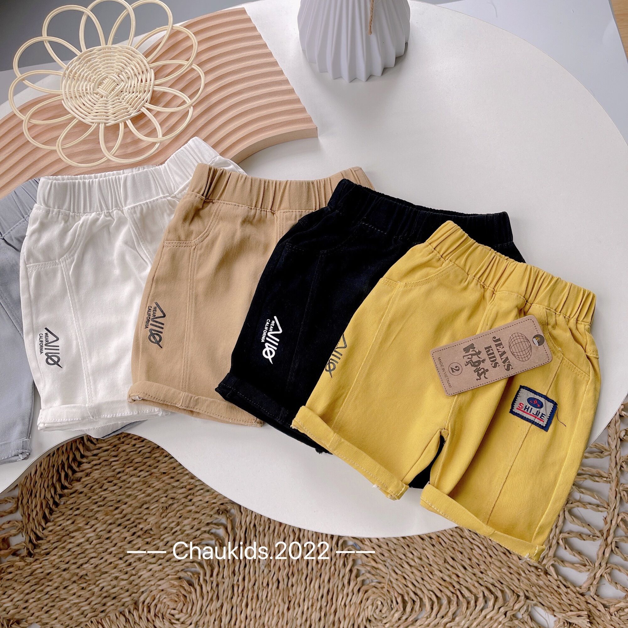 Quần short kaki trơn Niko cho bé (9-23kg)