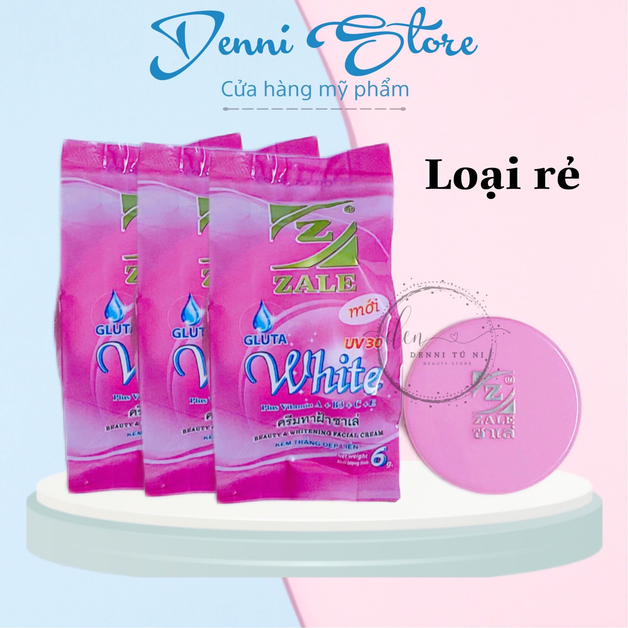 Hộp kem trắng da Zale hồng thái lan 8g