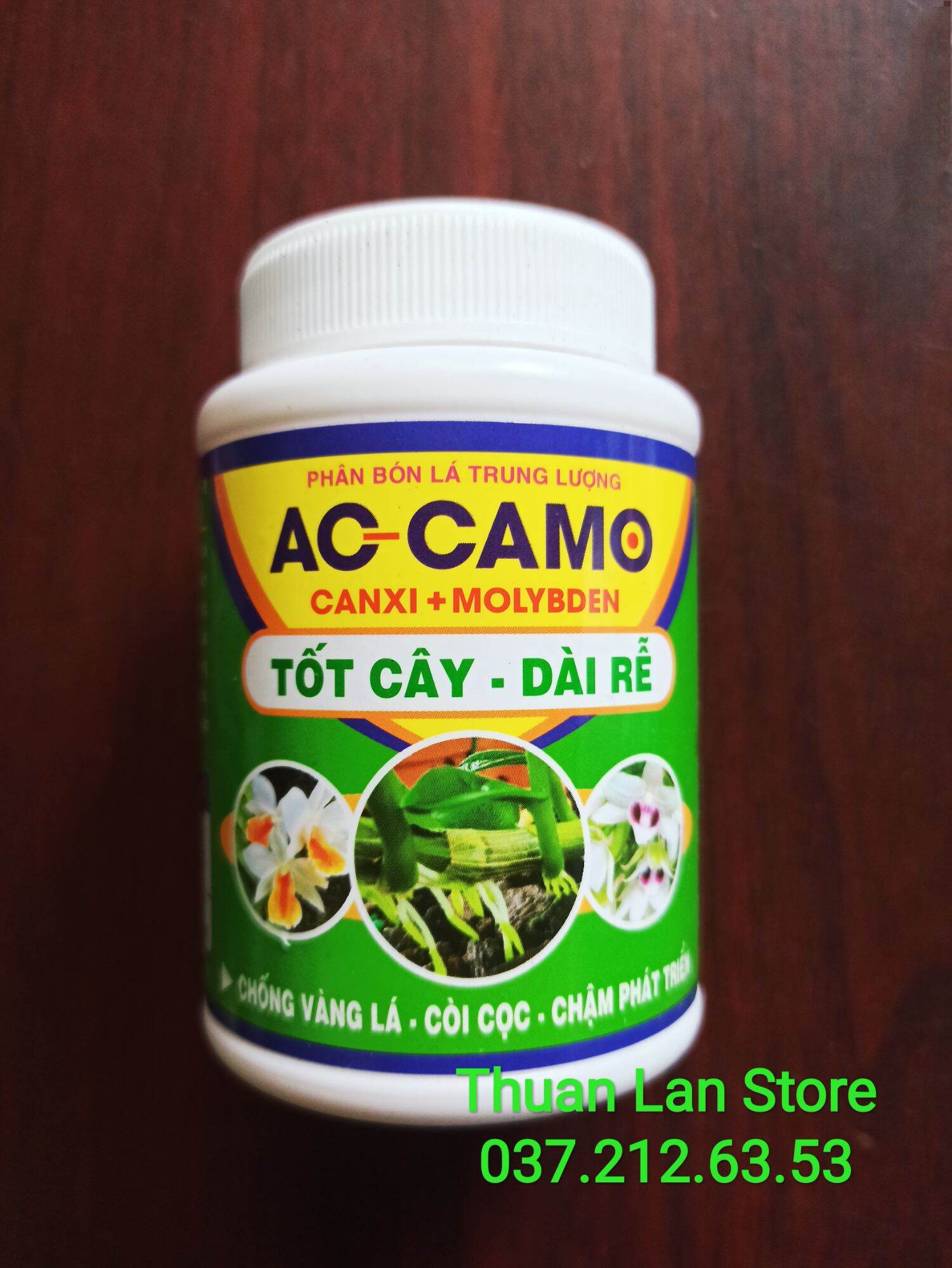 Phân bón trung lượng ac-camo canxi+molybden tốt cây, dài rễ hũ 100g