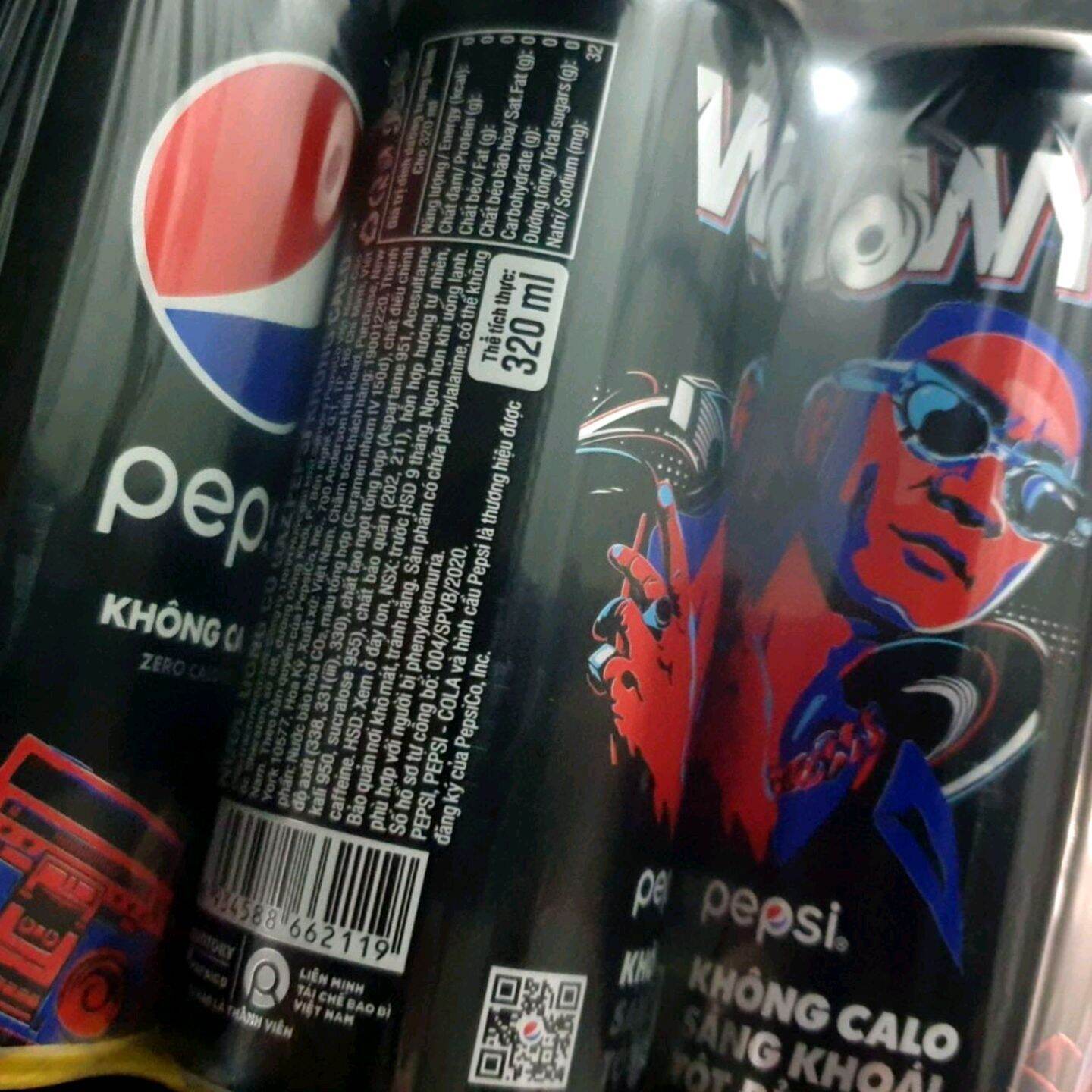 1 Lon Nước ngọt Pepsi không calo - HLV KARIK 320ml