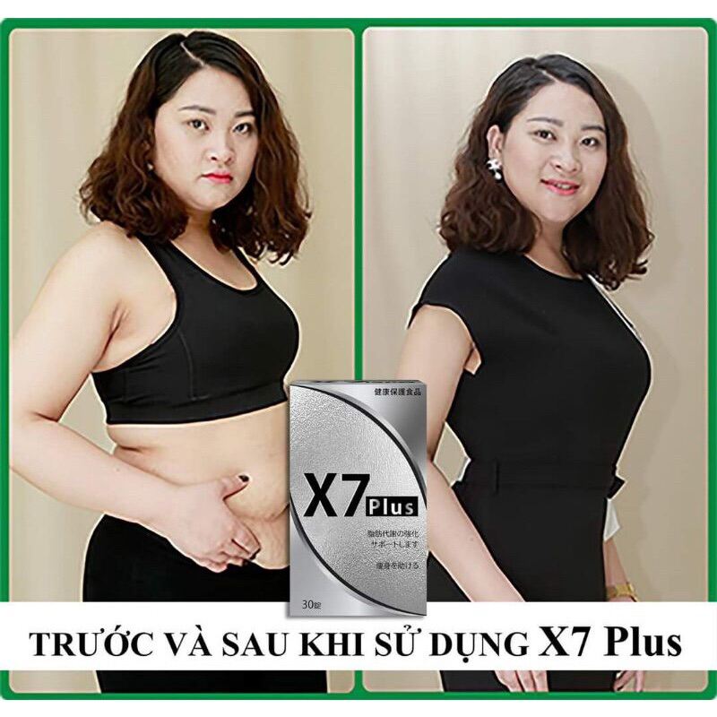 Giảm cân X7 plus 9 hãng giành cho người cơ địa khó xuống cânLIỆU TRÌNH 15viên dùng thử