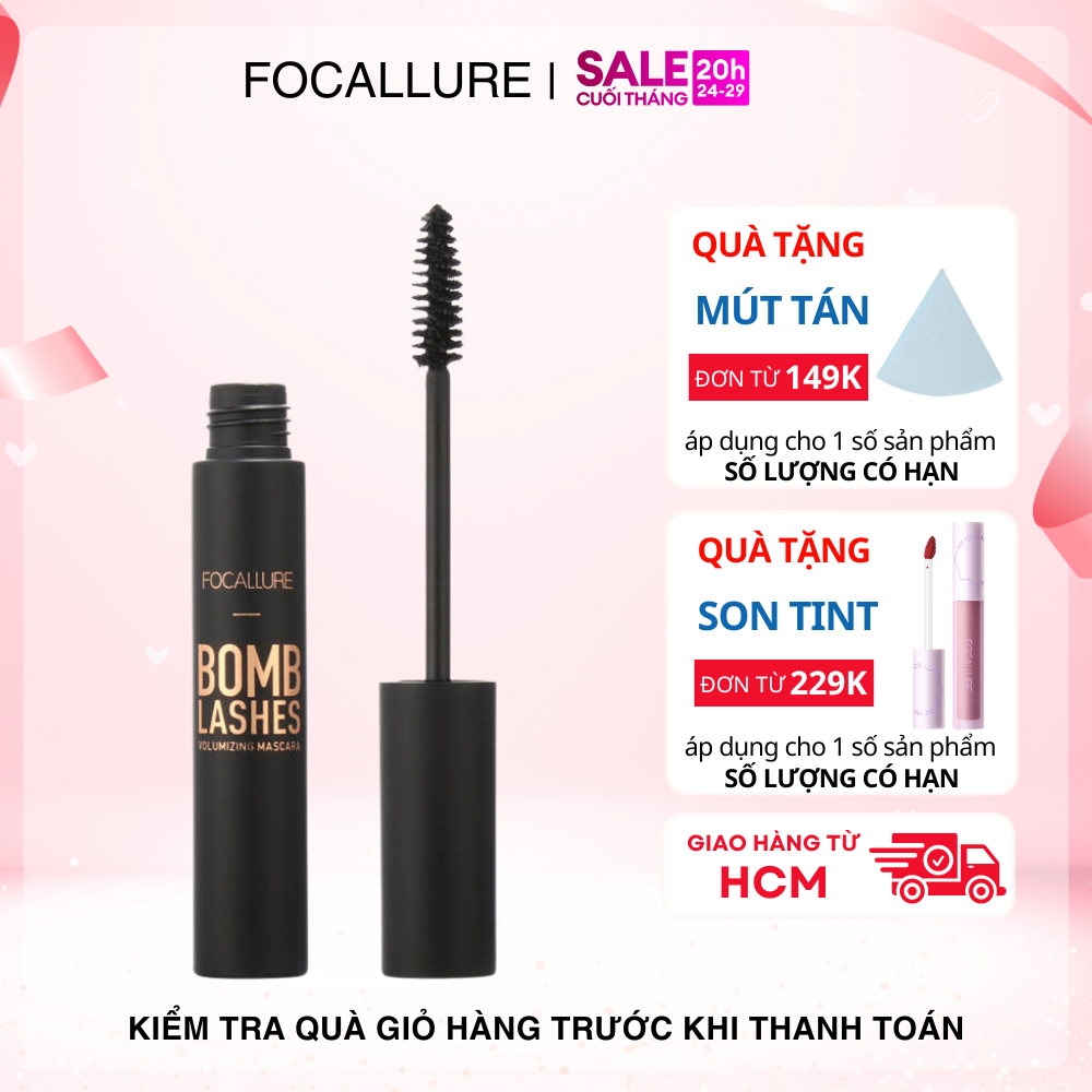 Focallure chuốt mi mascara cong mi chống thấm nước 8g