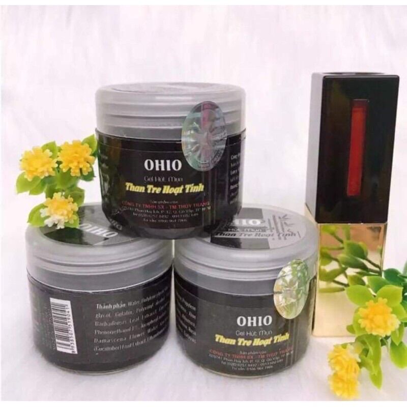 GEL HÚT MỤN THAN TRE OHIO LỘT MỤN