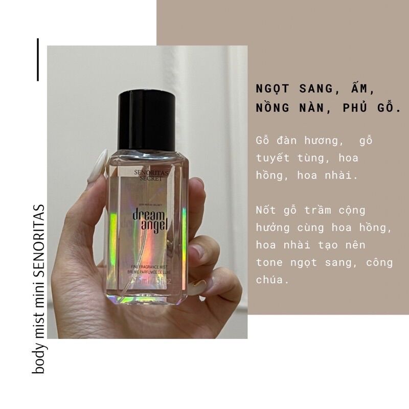 XỊT THƠM TOÀN THÂN BODY MIST SENORITAS 75ml