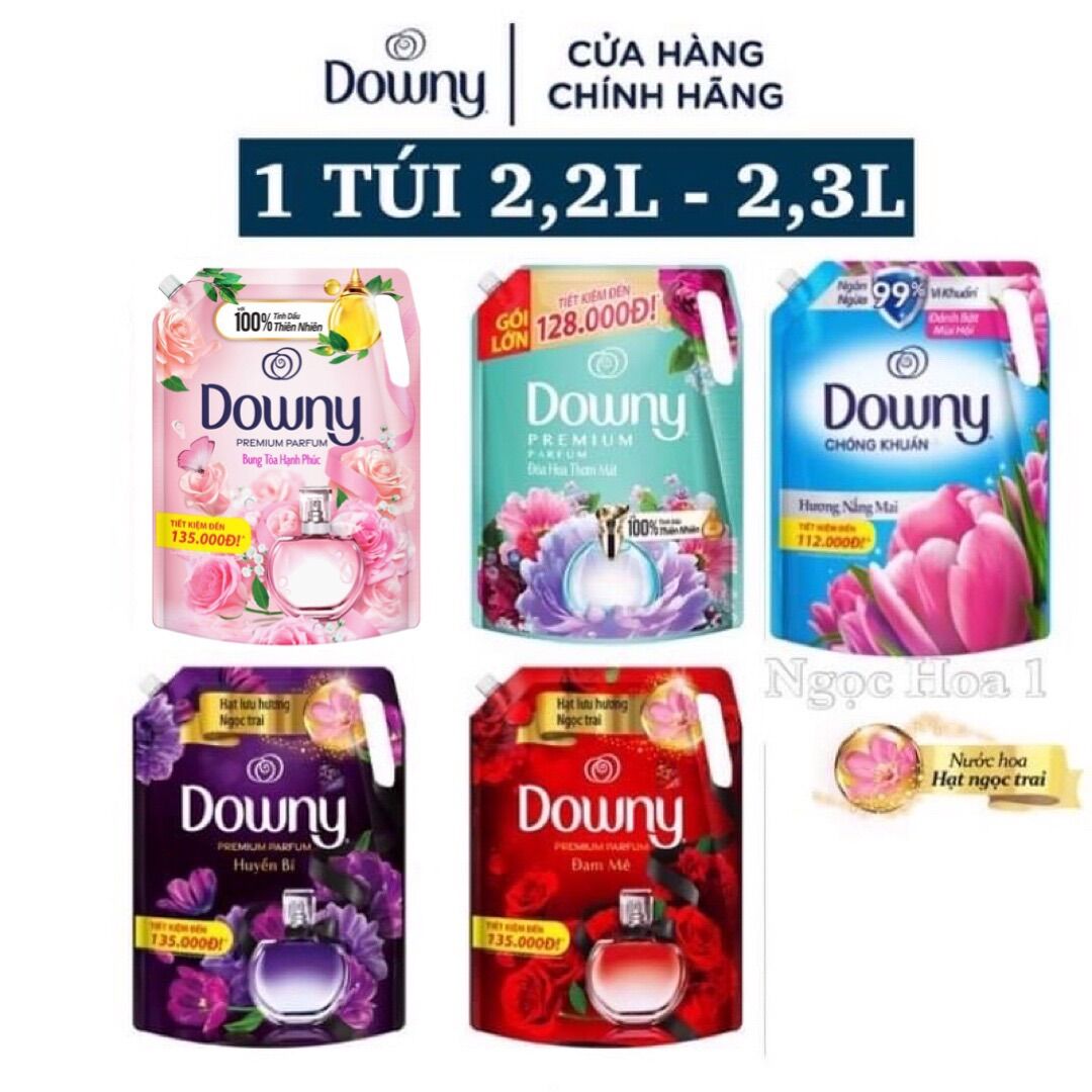 Nước xả vải đậm đặc downy túi 2,2l-2.5l