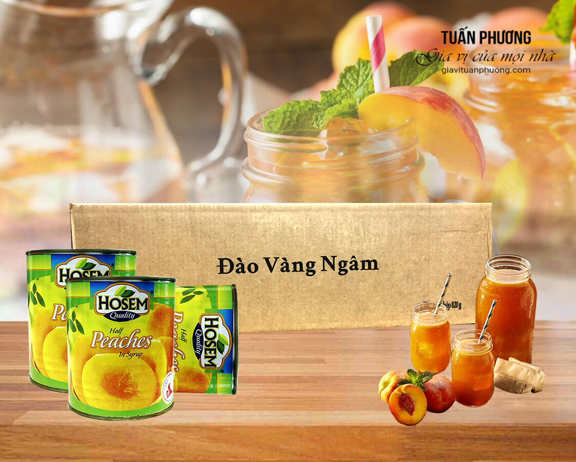 Đào ngâm Hosem 825g