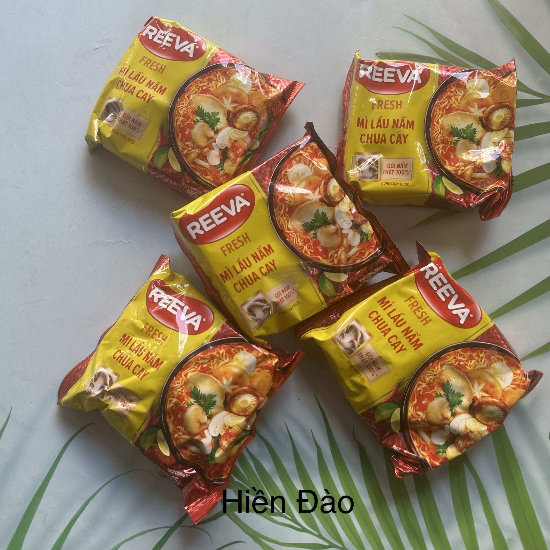 5 gói Mì Lẩu Nấm chay Chua Cay Reeva