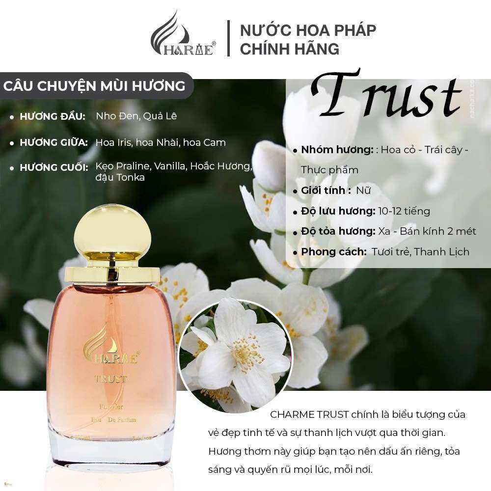 Nước hoa trust 100ml mẫu 2024