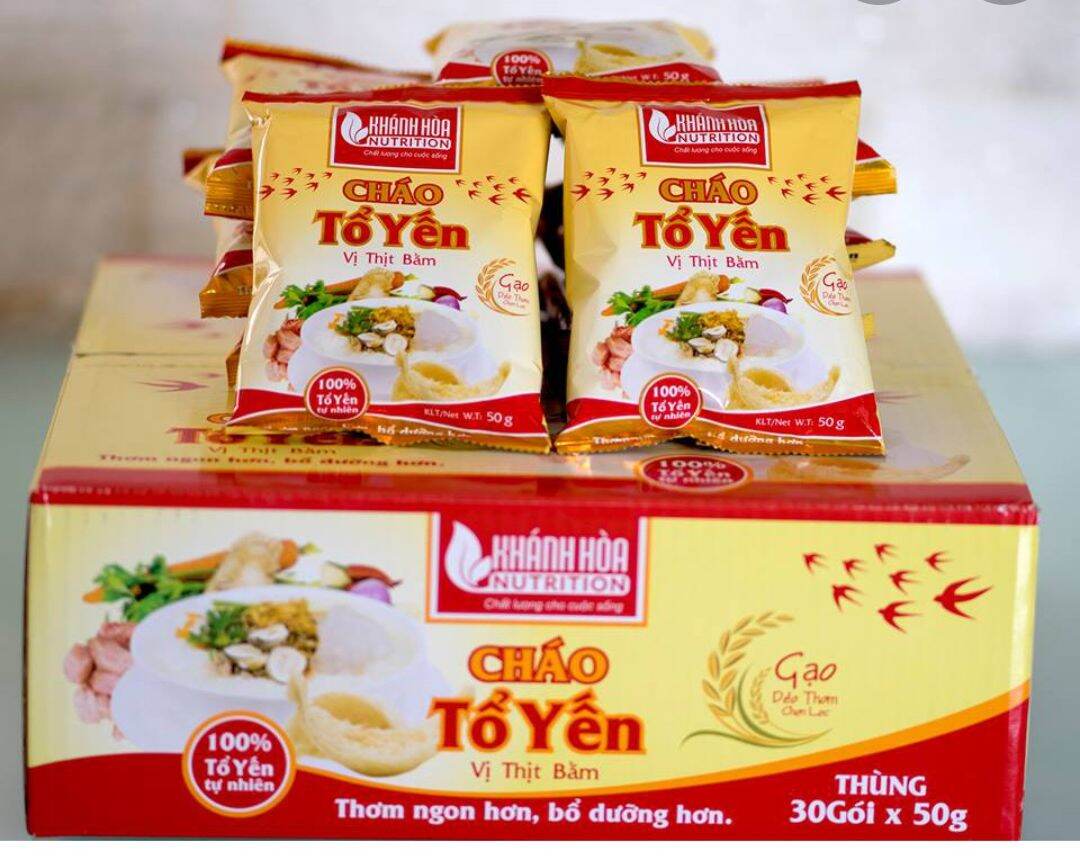 Cháo tổ yến vị thịt bằm