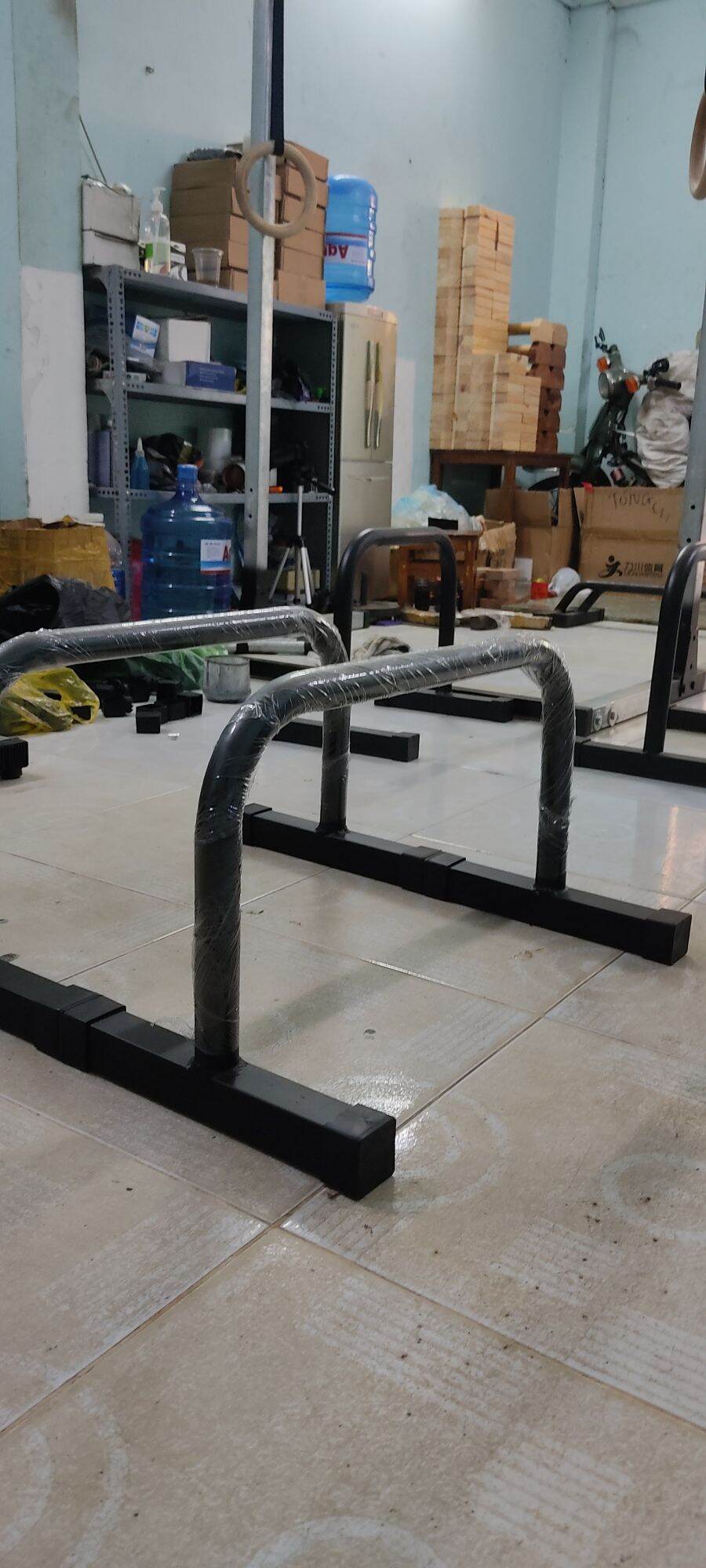 Paralletes sắt Dụng Cụ Hít Đất M1 ( Gym,Street Workout, )