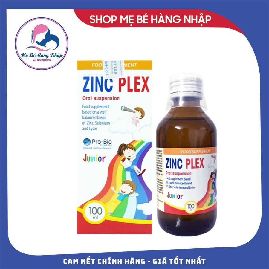 ZinC Plex - Siro bổ sung kẽm, lysin giúp trẻ ăn ngon miệng