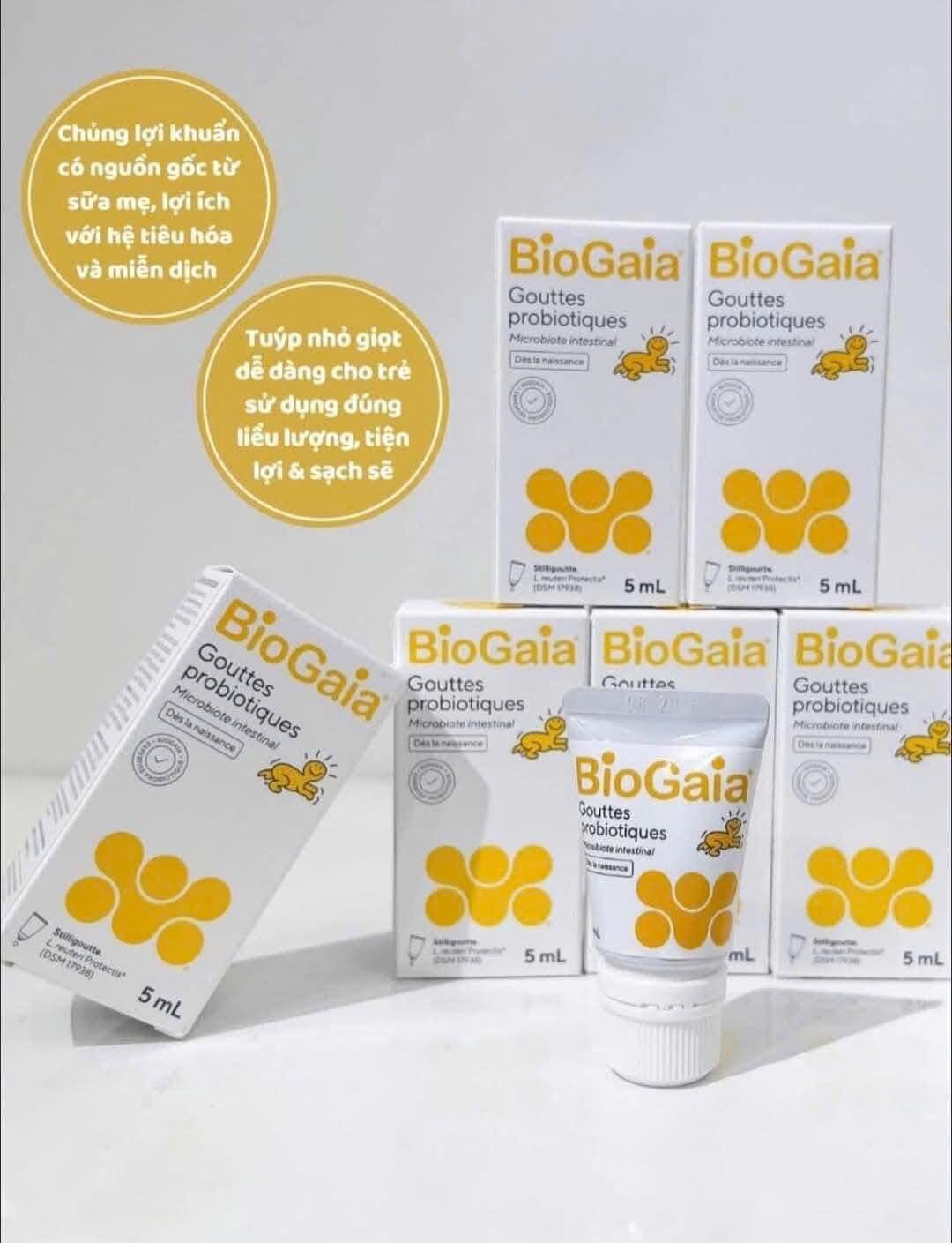 Men Vi Sinh BioGaia Gouttes  (dạng tuýp) Pháp 5ml