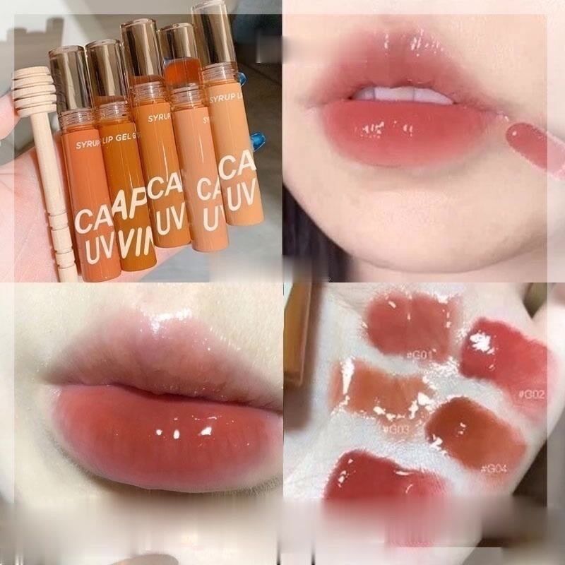 Son kem bóng CAPPUVINI căng bóng mềm mịn môi Lip Glaze Feeling Watery Syrup Lip Gel