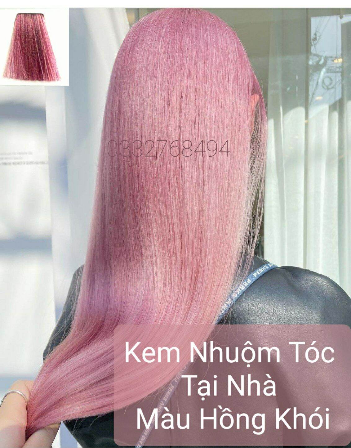 kem nhuộm tóc Hồng Khói (kèm oxi và găng tay)