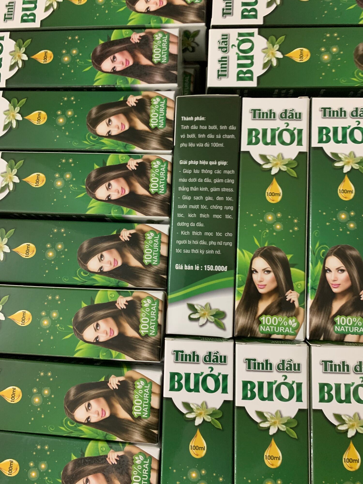 Tinh dầu bưởi chống rụng tóc lọ 100ml
