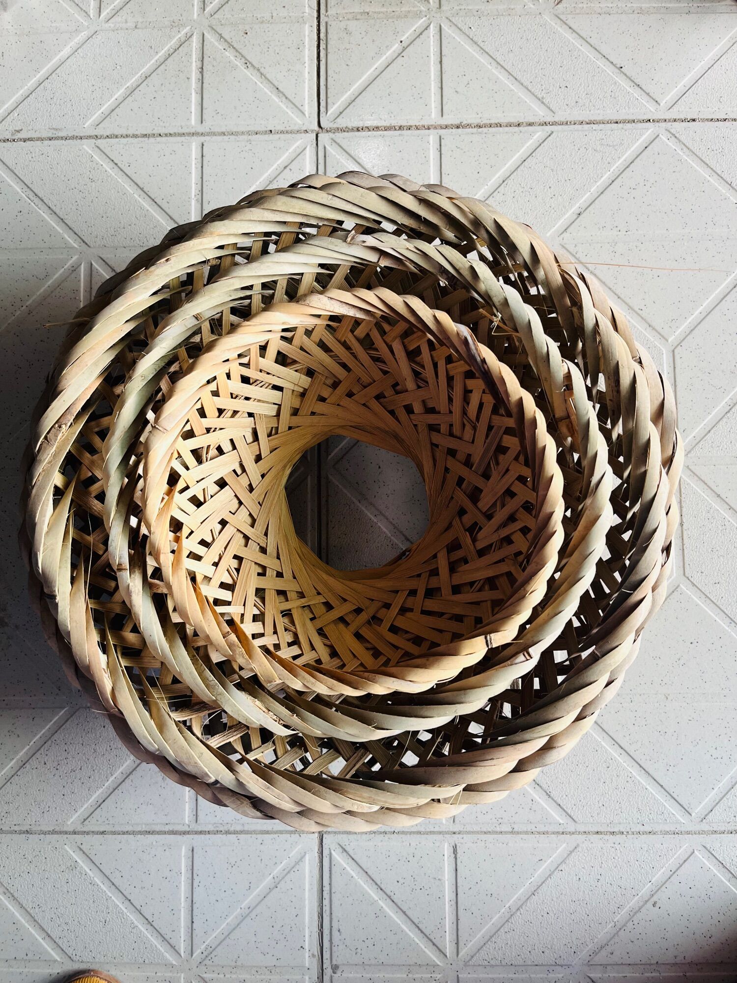 Rế tre lót nồi niêu đan bằng cật tre cứng chắc đủ size