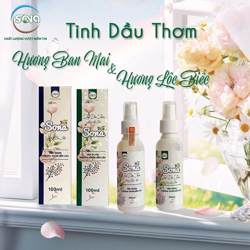 Xịt Thơm Quần Áo SoNa, Xả Vải Khô - 100ml