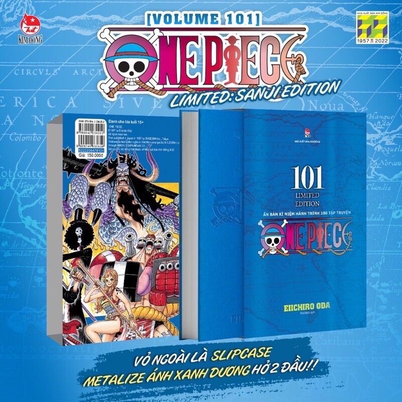 Combo One Piece 101 Limited + 2 cuốn OP 101 Bản thường Bìa áo