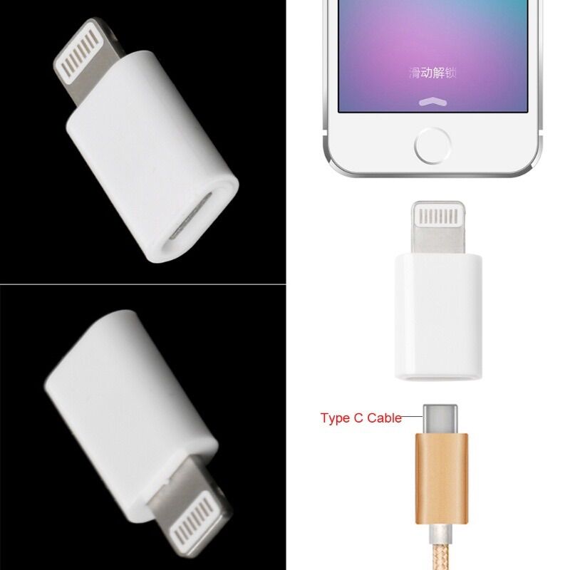 Đầu đổi chân lightning sang type c