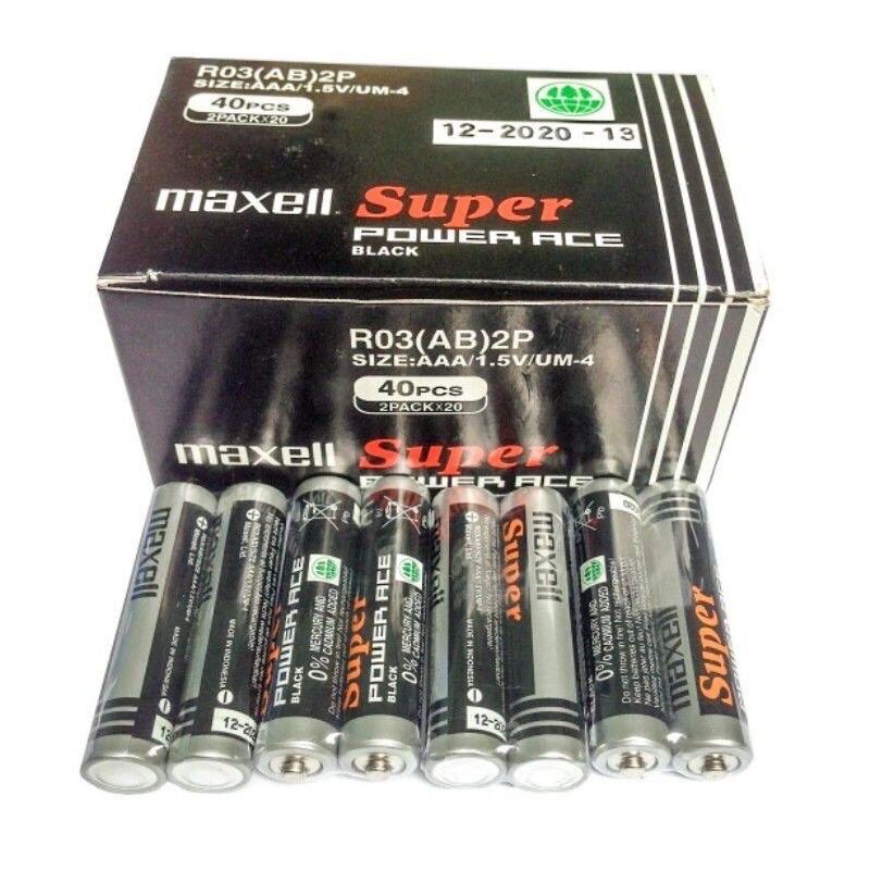 Hộp 40 viên pin tiểu nhỏ Maxell AAA (3A)