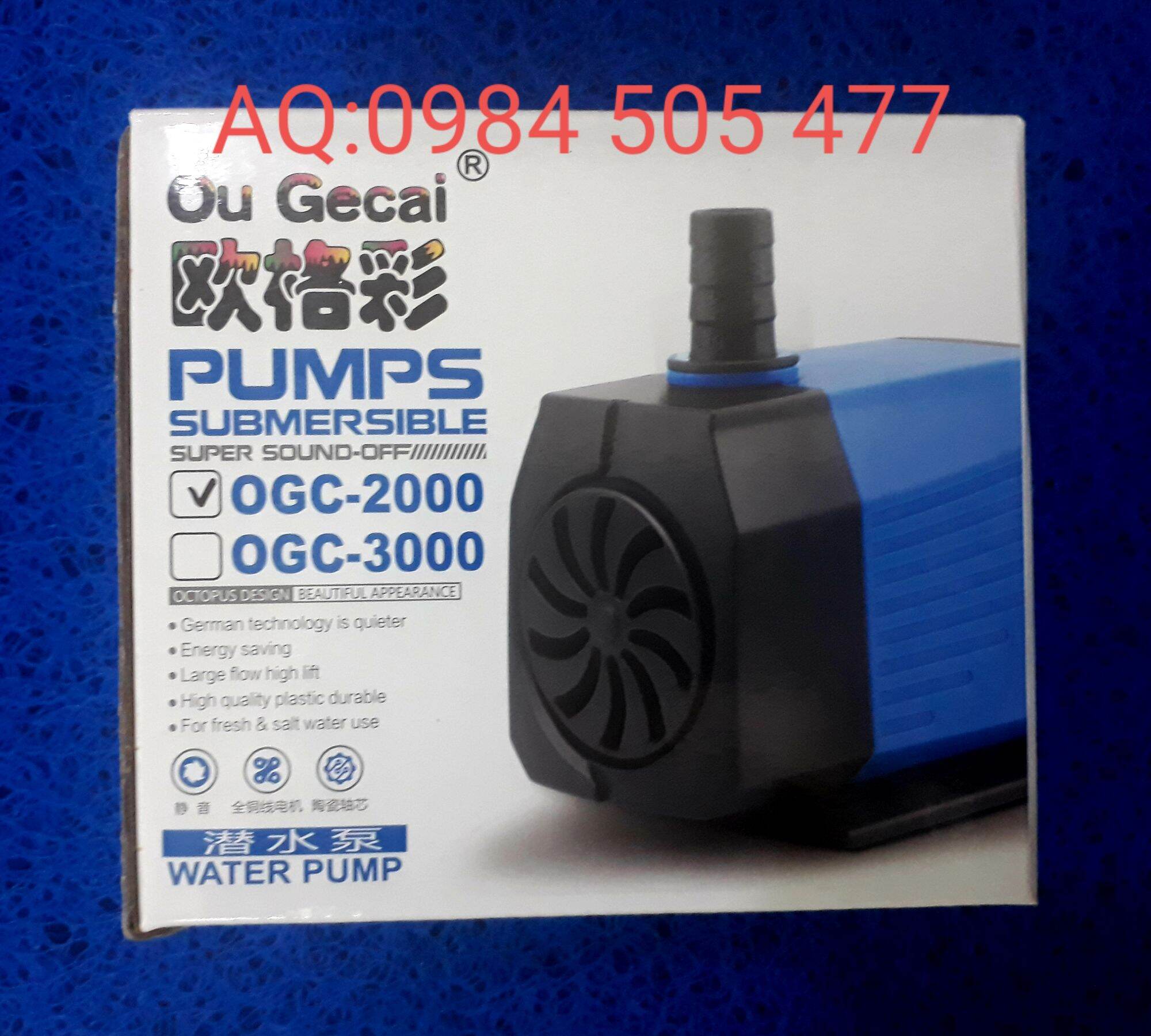 Máy bơm nước gecai ogc-2000 dùng cho bể cá cảnh.
