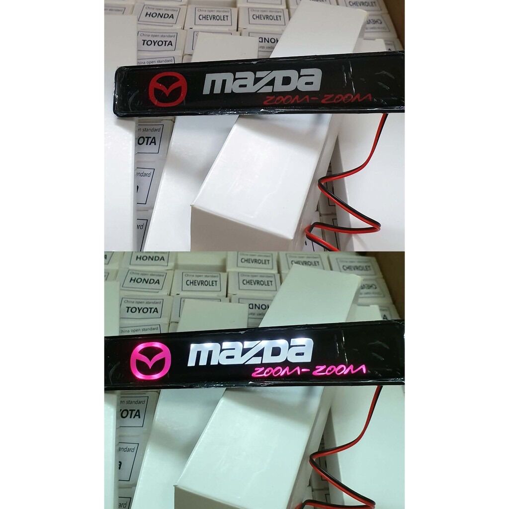 Logo đèn led kẹp mặt ca lăng xe hơi độc đáo lạ mắt
