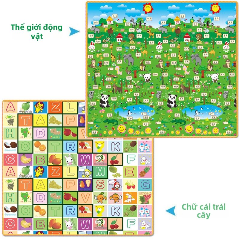 Thảm Chơi Bọt Xốp An Toàn Không Chứa Độc Tố Foldable Thick Play Mat