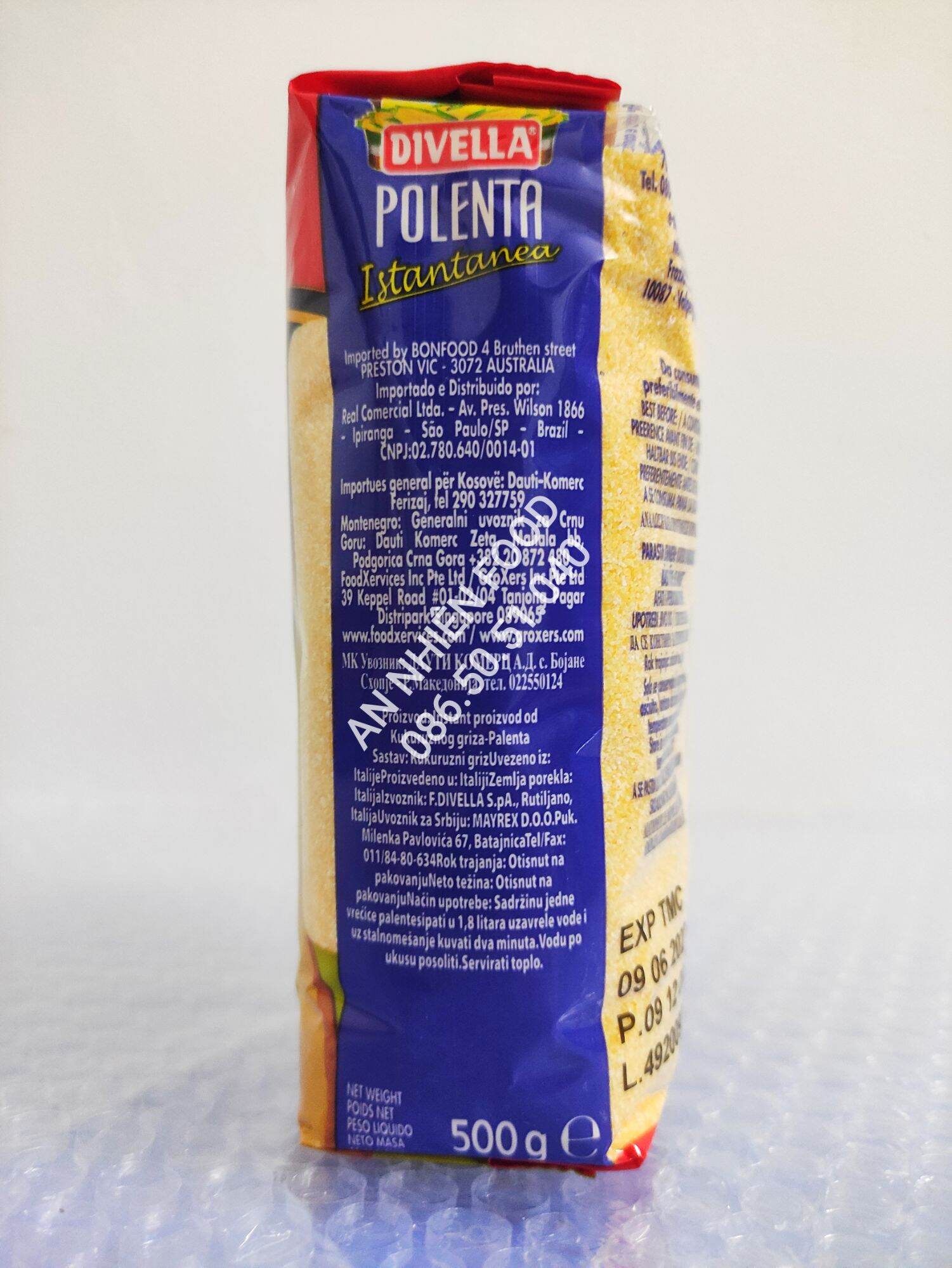 Tinh Bột Ngô Polenta hiệu Divella 500 Gram