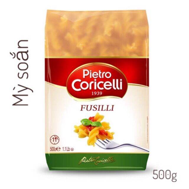 Mỳ ý, nui xoắn, nui ống pietro coricelli 500g