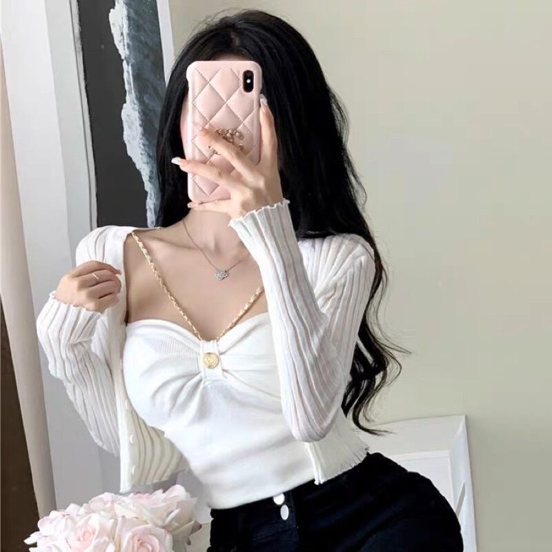 Áo yếm croptop phối xích siêu sẹc xy vbc09