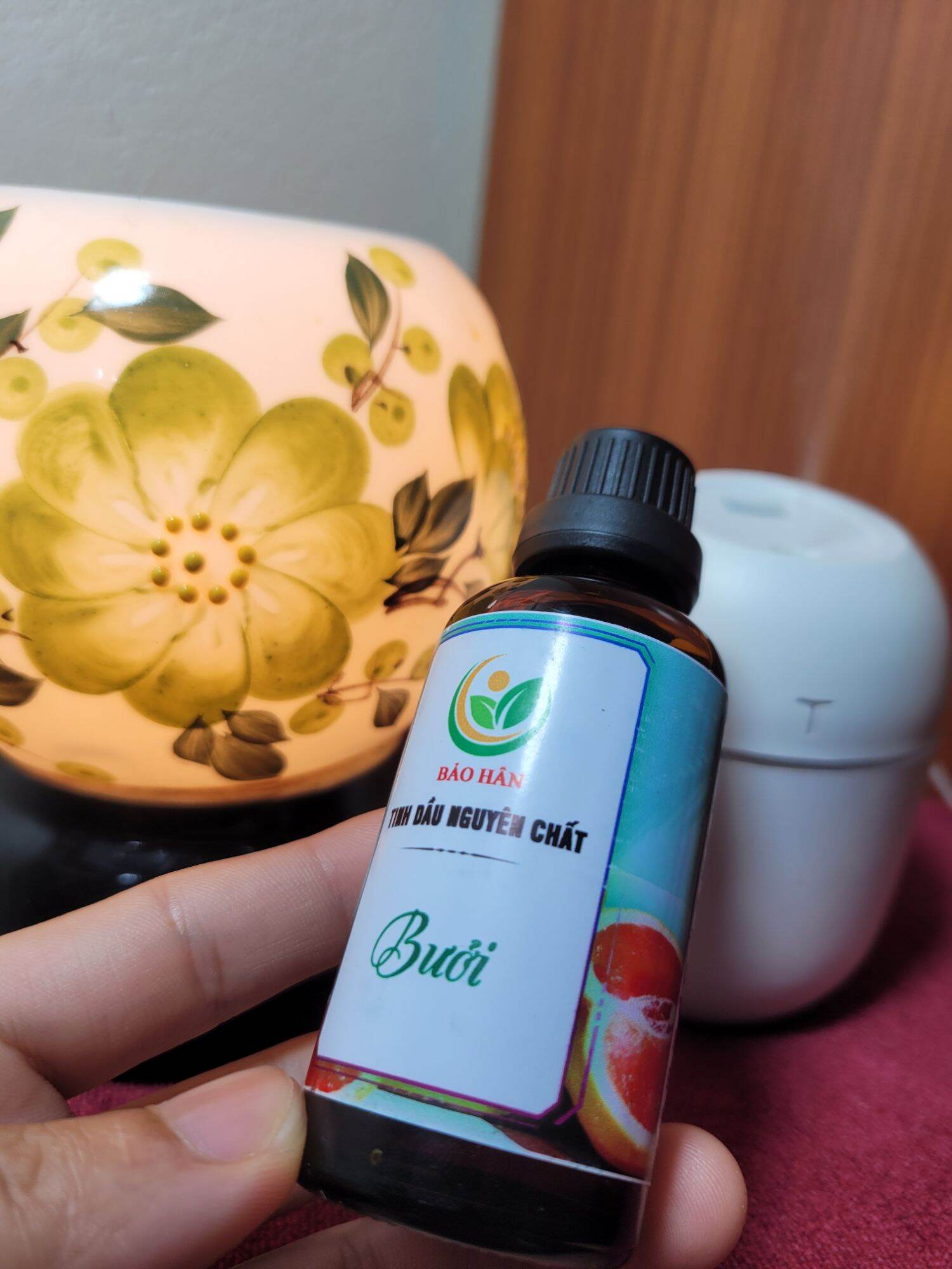 Tinh dầu Bưởi nguyên chất [ tặng vỏ lọ treo xe ]