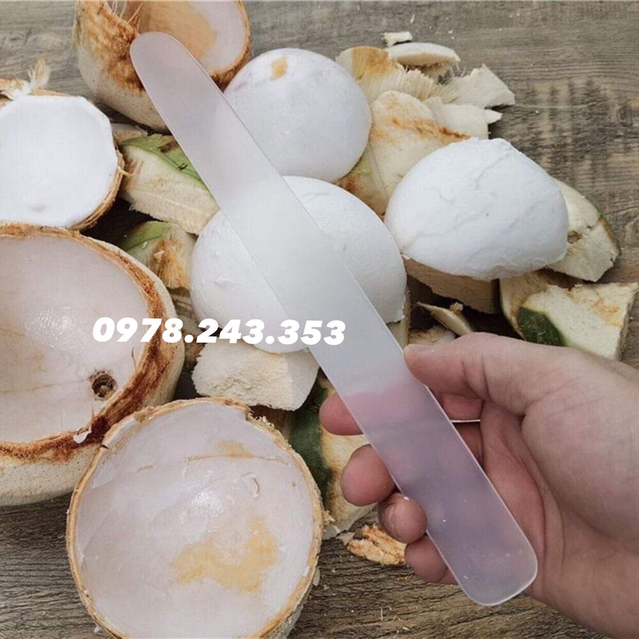 Bộ 2 dao lấy cơm dừa nguyên trái + cơm dừa già
