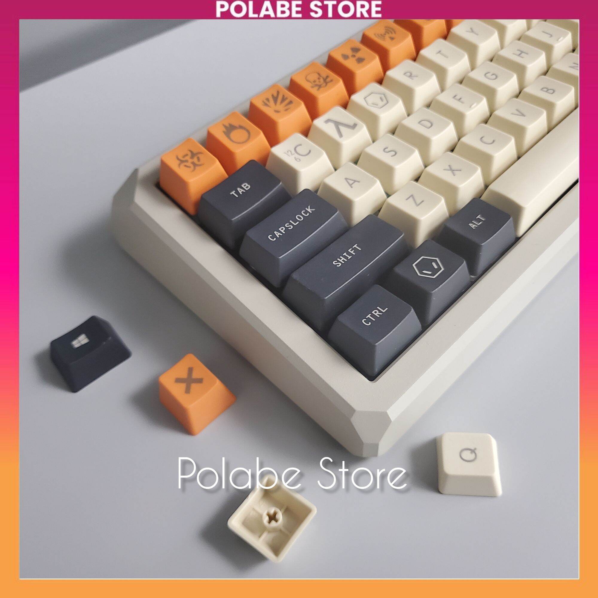 Keycap Carbon OEM Profile PBT bàn phím cơ - Polabe Store