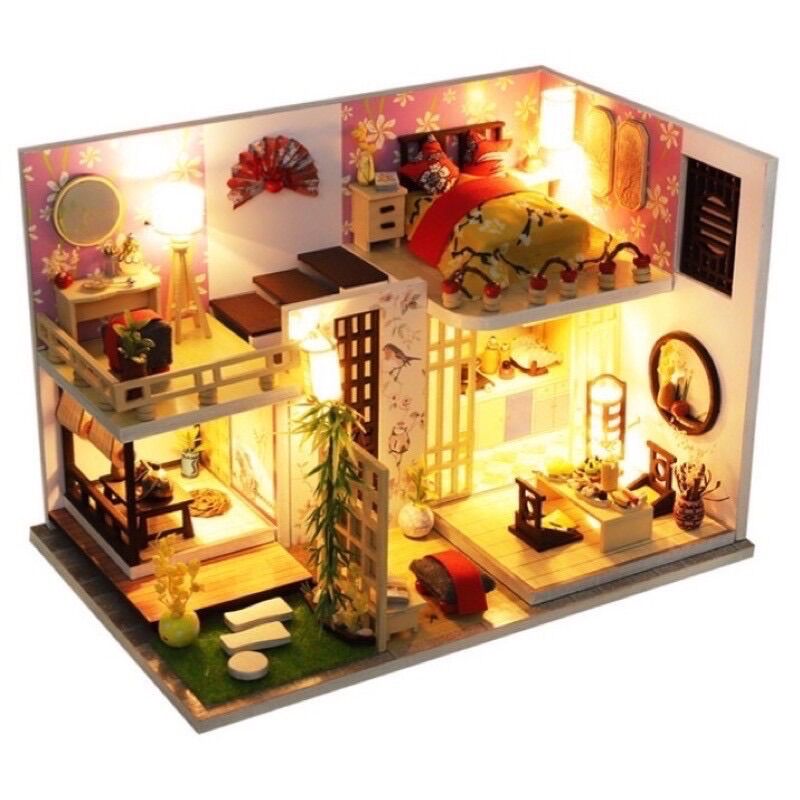 M027B mô hình nhà gỗ diy tự làm