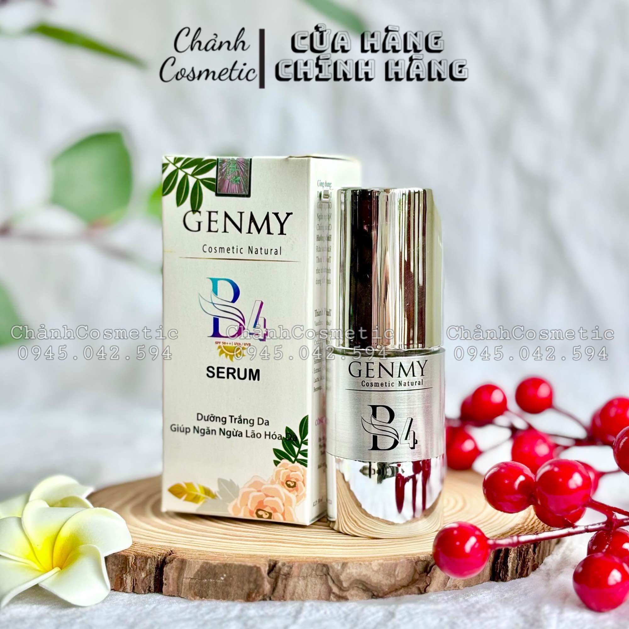 Bộ kem genmy & serum genmy ngừa mụn thâm, nám, tàn nhang, lão hoá, dưỡng trắng da, chống nắng